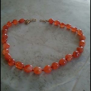 Vintage Yochi NY Glass Bead Necklace